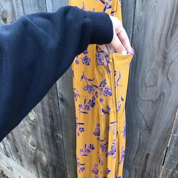 Yellow floral midi dress - Picture 5 of 7